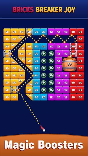 Скачать взломанную Bricks Breaker Joy [Бесплатные покупки] MOD apk на Андроид