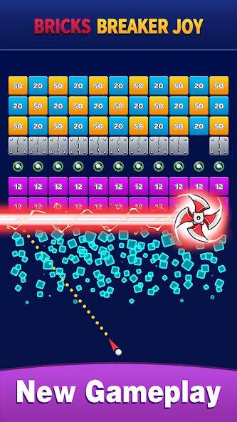 Скачать взломанную Bricks Breaker Joy [Бесплатные покупки] MOD apk на Андроид