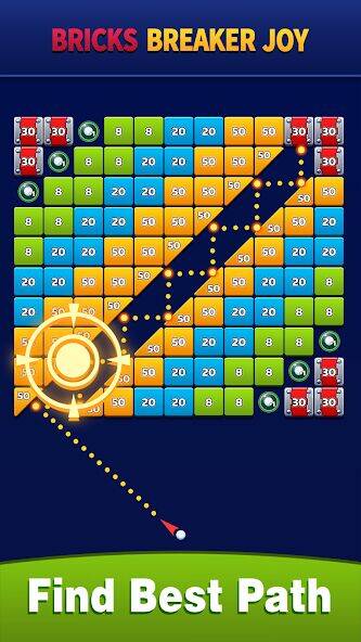 Скачать взломанную Bricks Breaker Joy [Бесплатные покупки] MOD apk на Андроид