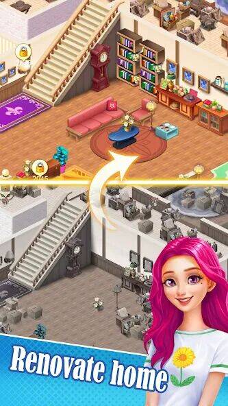 Скачать взломанную Merge Garden:Restoring Mansion [Мод меню] MOD apk на Андроид