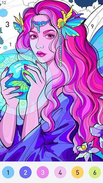 Скачать взломанную Color Day - Paint by number [Много денег] MOD apk на Андроид