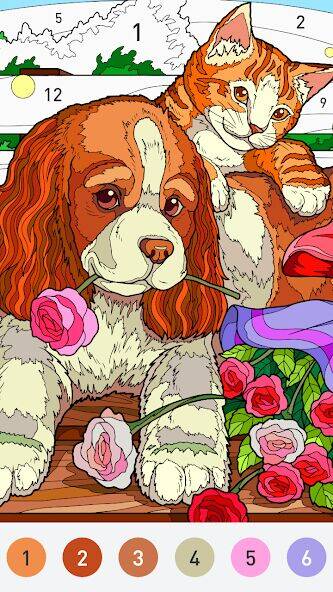 Скачать взломанную Color Day - Paint by number [Много денег] MOD apk на Андроид