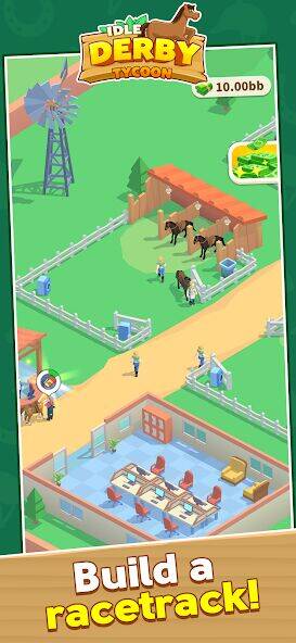 Скачать взломанную Idle Derby Tycoon [Мод меню] MOD apk на Андроид