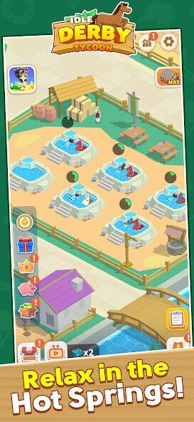 Скачать взломанную Idle Derby Tycoon [Мод меню] MOD apk на Андроид