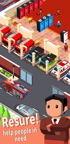 Скачать взломанную Idle Rescue Tycoon [Мод меню] MOD apk на Андроид