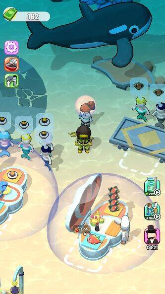 Скачать взломанную Sea Restaurant - Travel Tycoon [Бесплатные покупки] MOD apk на Андроид