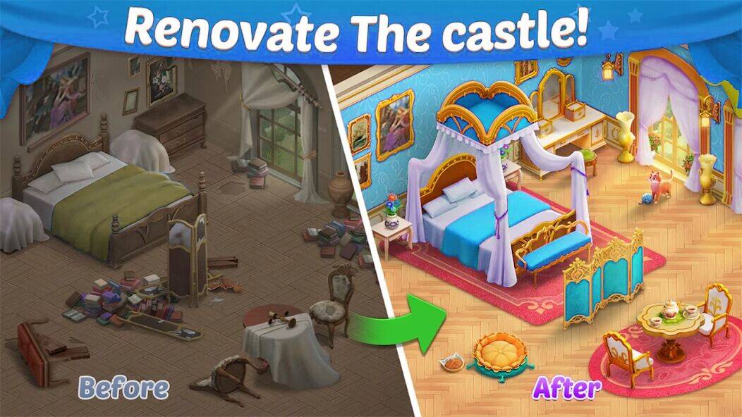 Скачать взломанную Manor Decor Match [Мод меню] MOD apk на Андроид