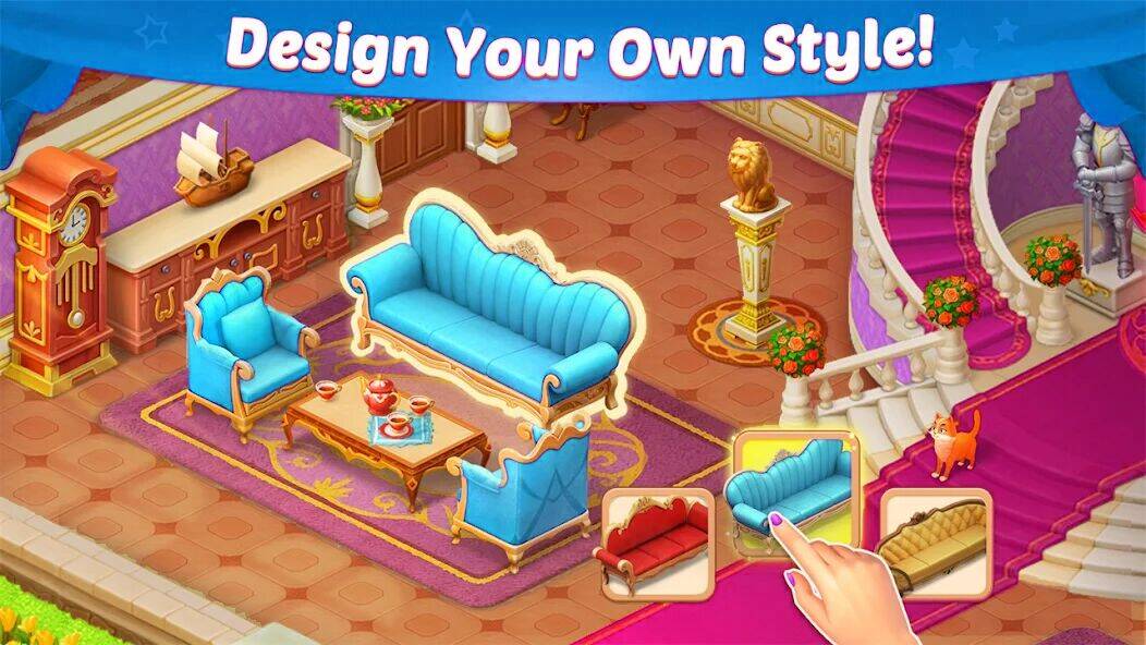 Скачать взломанную Manor Decor Match [Мод меню] MOD apk на Андроид