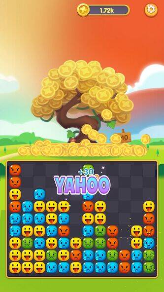 Скачать взломанную Emoji Blast Puzzle [Много монет] MOD apk на Андроид