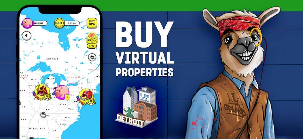 Скачать взломанную Upland - Real Estate Simulator [Бесплатные покупки] MOD apk на Андроид