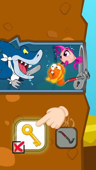 Скачать взломанную Fish Story: Save the Lover [Бесплатные покупки] MOD apk на Андроид