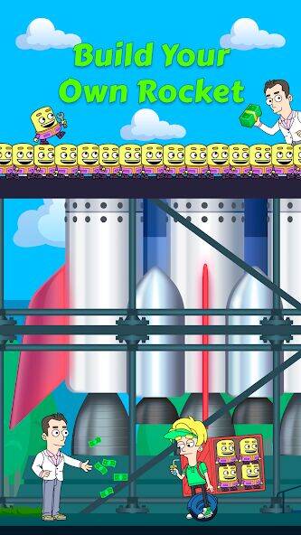 Скачать взломанную Idle Rocket Tycoon [Много денег] MOD apk на Андроид