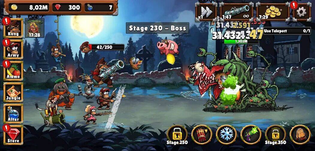 Скачать взломанную Apes vs. Zombies [Мод меню] MOD apk на Андроид