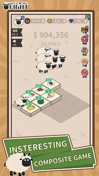 Скачать взломанную Sheep Merge Fight [Мод меню] MOD apk на Андроид