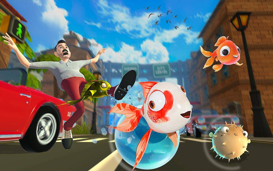 Скачать взломанную Голодная рыба-пиранья io [Много монет] MOD apk на Андроид