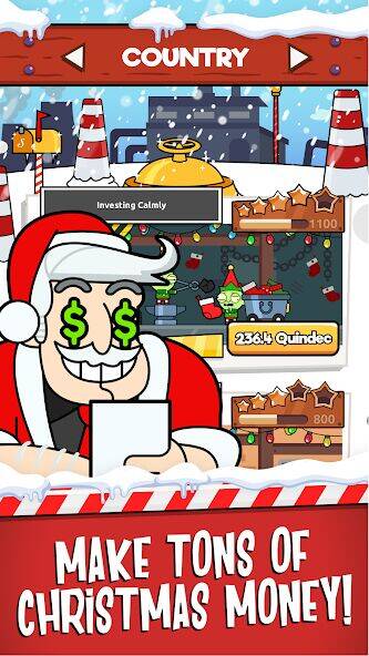 Скачать взломанную Santa’s Capitalist Factory [Много монет] MOD apk на Андроид