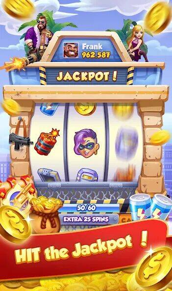 Скачать взломанную Coin Gangster - Spin Master [Много монет] MOD apk на Андроид