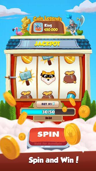 Скачать взломанную Coin Legends [Много денег] MOD apk на Андроид
