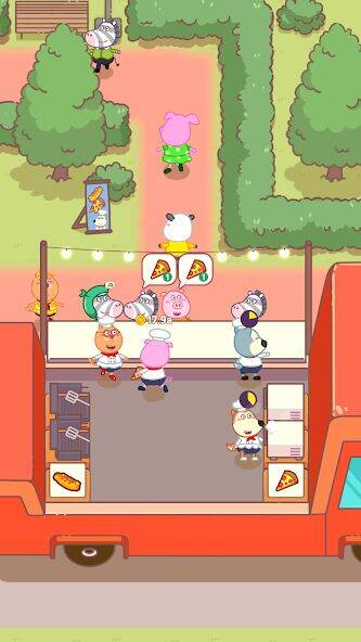 Скачать взломанную Wolfoo Snack Bar, Restaurant [Много денег] MOD apk на Андроид