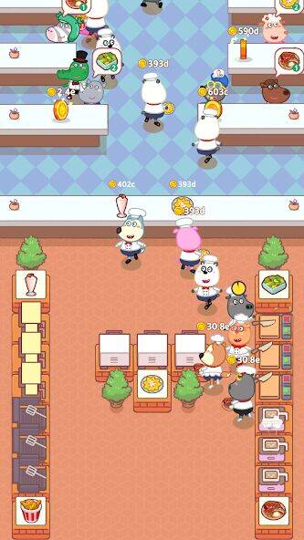 Скачать взломанную Wolfoo Snack Bar, Restaurant [Много денег] MOD apk на Андроид