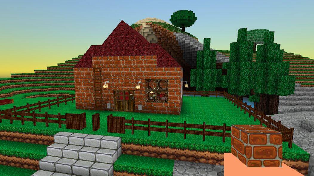 Скачать взломанную BlockBuild Craft a Dream World [Много денег] MOD apk на Андроид