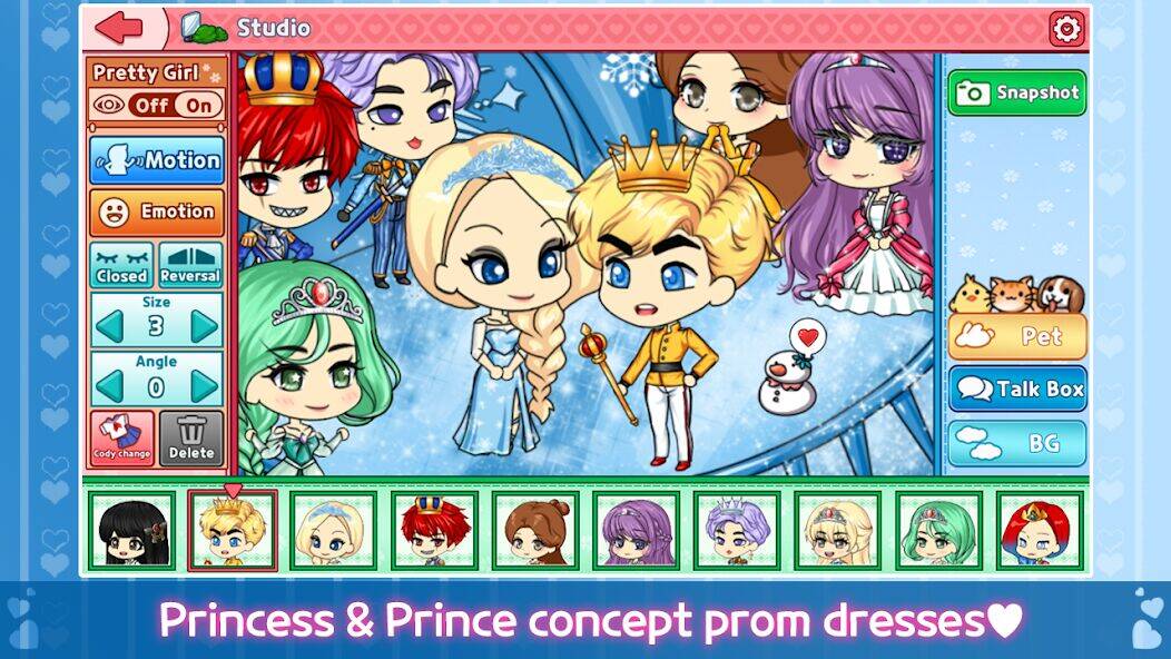Скачать взломанную My Prettygirl Story : Dress Up [Бесплатные покупки] MOD apk на Андроид