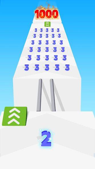 Скачать взломанную Number Merge: Run Master 3D [Много монет] MOD apk на Андроид