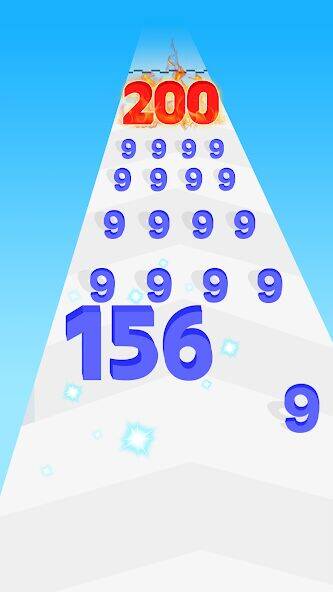 Скачать взломанную Number Merge: Run Master 3D [Много монет] MOD apk на Андроид