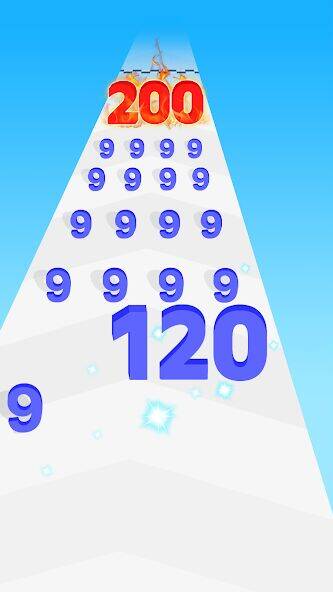 Скачать взломанную Number Merge: Run Master 3D [Много монет] MOD apk на Андроид