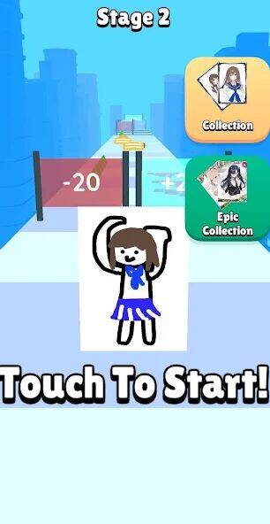Скачать взломанную Card Run : Anime Evolution [Много денег] MOD apk на Андроид