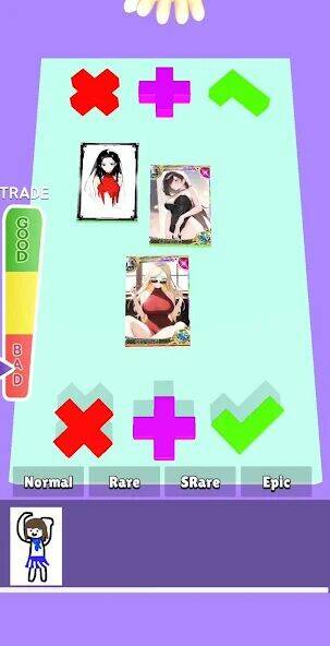 Скачать взломанную Card Run : Anime Evolution [Много денег] MOD apk на Андроид