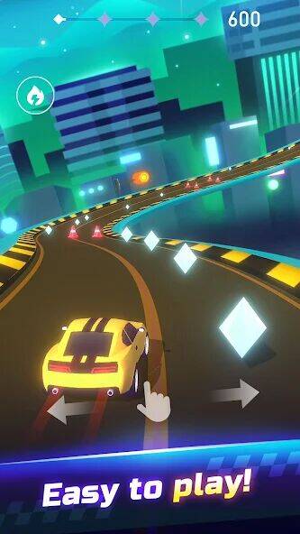 Скачать взломанную Music Beat Racer - Car Racing [Много денег] MOD apk на Андроид
