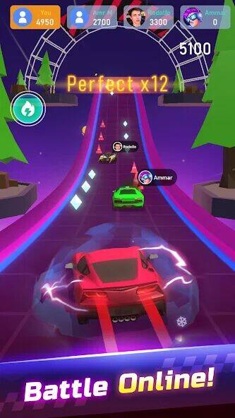 Скачать взломанную Music Beat Racer - Car Racing [Много денег] MOD apk на Андроид