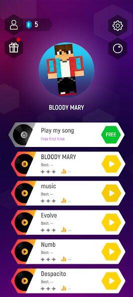 Скачать взломанную Компот-kompot Dance Tiles Hop [Много денег] MOD apk на Андроид