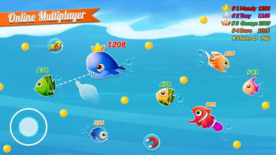 Скачать взломанную Fish IO Fish Games Shark Games [Много монет] MOD apk на Андроид