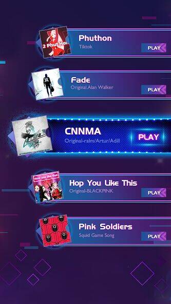 Скачать взломанную Piano Music Hop: EDM Rush！ [Много денег] MOD apk на Андроид