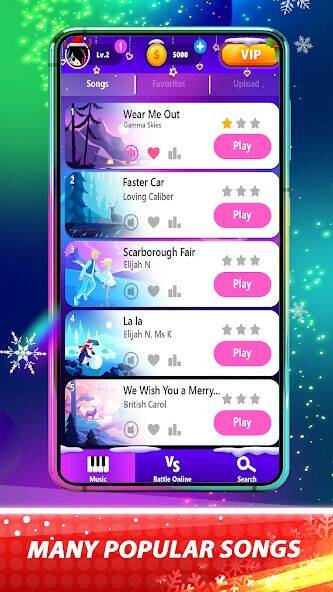 Скачать взломанную Magic Pink Tiles: Piano Game [Много монет] MOD apk на Андроид
