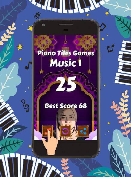 Скачать взломанную Nissa Sabyan Piano Tiles Game [Много монет] MOD apk на Андроид