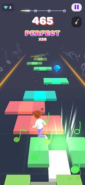 Скачать взломанную Melody Run - Cute Popcat Music [Много монет] MOD apk на Андроид