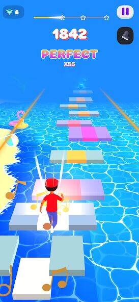 Скачать взломанную Melody Run - Cute Popcat Music [Много монет] MOD apk на Андроид