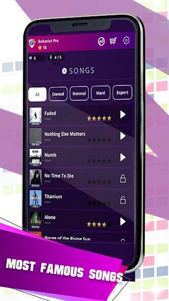 Скачать взломанную Guitarist pro [Много монет] MOD apk на Андроид