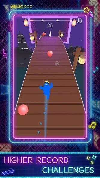 Скачать взломанную Rolling Ball 3D: Music Hop [Бесплатные покупки] MOD apk на Андроид