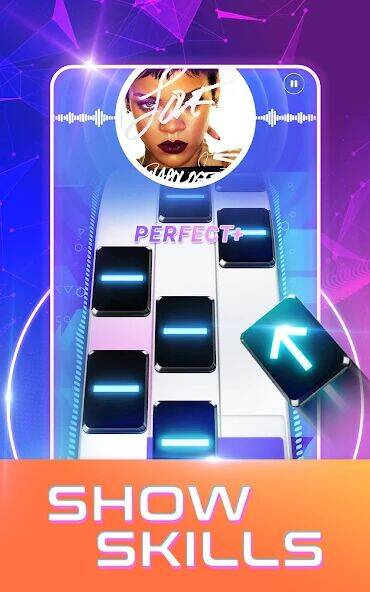 Скачать взломанную Beat Tiles: Music Game [Мод меню] MOD apk на Андроид