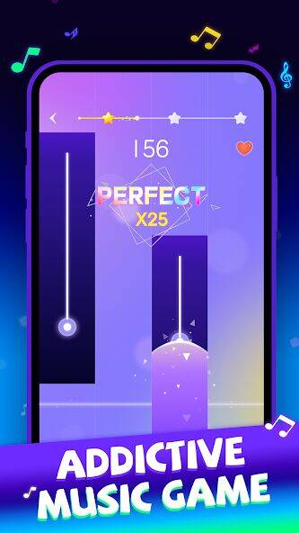 Скачать взломанную Magic Piano Tiles:music game [Много монет] MOD apk на Андроид