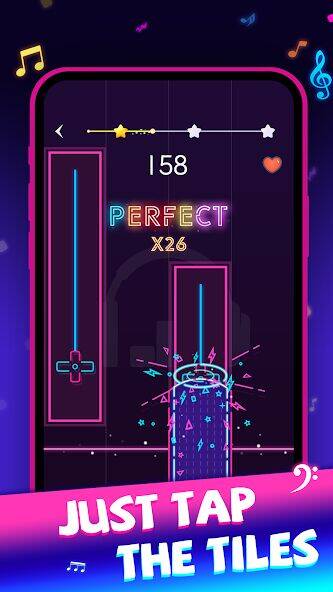 Скачать взломанную Magic Piano Tiles:music game [Много монет] MOD apk на Андроид