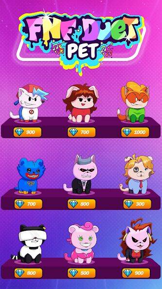 Скачать взломанную FNF Duet Pets - Popcat Music [Много монет] MOD apk на Андроид