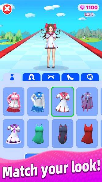 Скачать взломанную Racing Hair - Music Dance 3D [Бесплатные покупки] MOD apk на Андроид