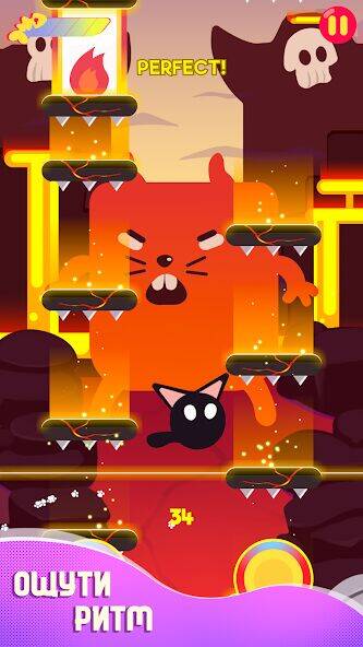 Скачать взломанную Кот Кринж - Ритм игра [Много денег] MOD apk на Андроид