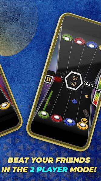 Скачать взломанную Guitar Hero Mobile: Music Game [Много монет] MOD apk на Андроид