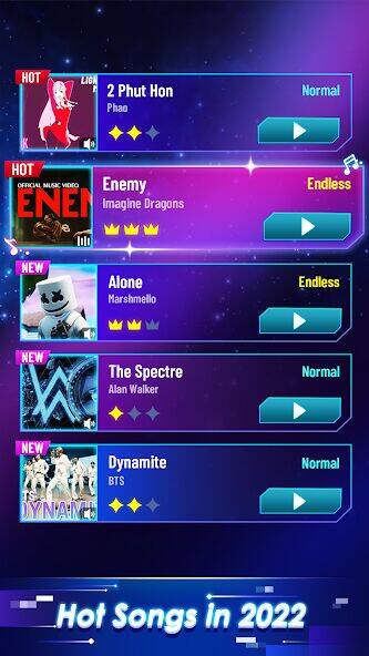 Скачать взломанную Magic Tiles Hop: EDM Rush Ball [Много монет] MOD apk на Андроид